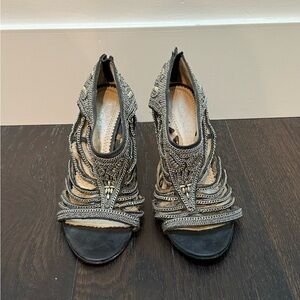Jean-Michel Elegant Black and Silver Women's Shoes